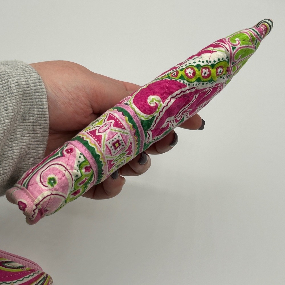 BUNDLE Vera Bradley Zip Around Wallet and Matching‎ Eyeglass Holder Pink Paisley - Picture 15 of 16